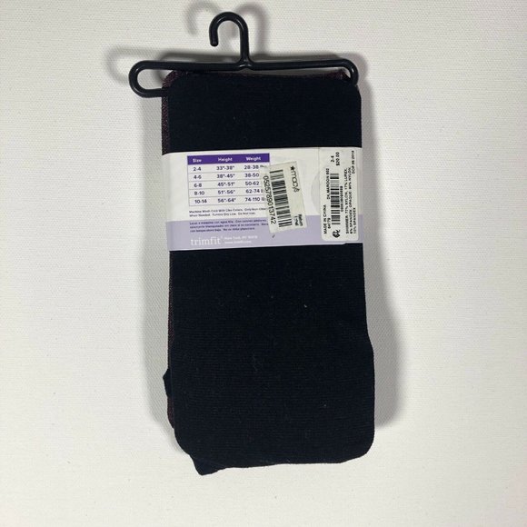 Trimfit Fashion Tights 2 Pair Black/Maroon - Picture 3 of 4
